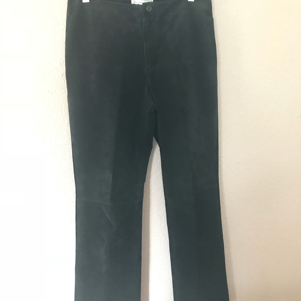 Live A Little 100% Leather Boot Cut Pants Sz 4